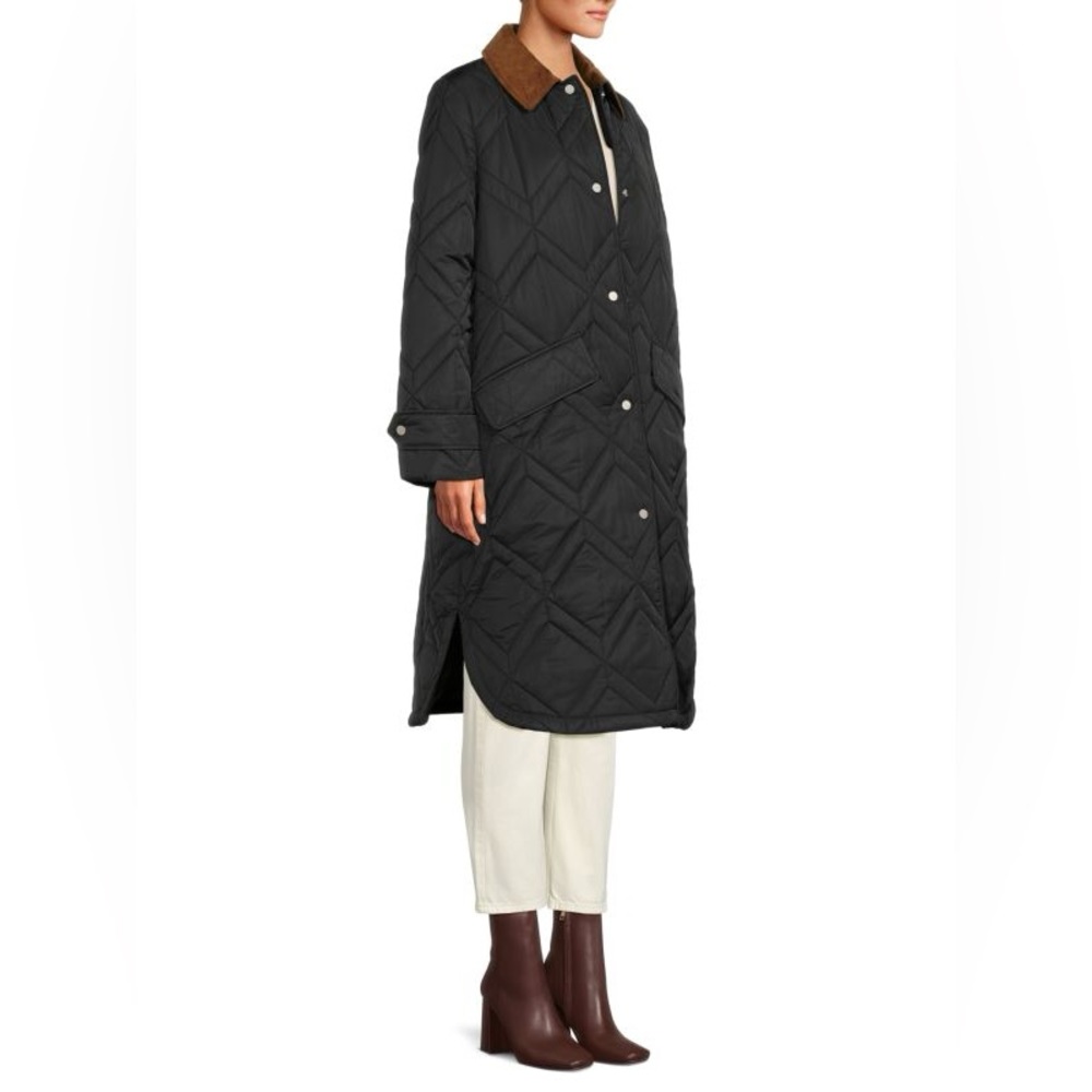 NWTs Barbour Bonnie Quilted Jacket. Black. Size 8 US (12 UK). - Picture 3 of 12